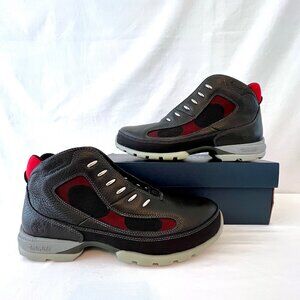 Timberland Boots Smart Comfort System, Black Leather with Red trim, Size 10.5 EC